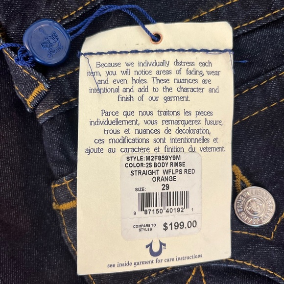 DEADSTOCK TRUE RELIGION JEANS - Picture 3 of 5